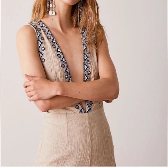 Free People Pants - NWT! RARE! FP Free People x Kas New York Wandering Soul Romper Sz Medium